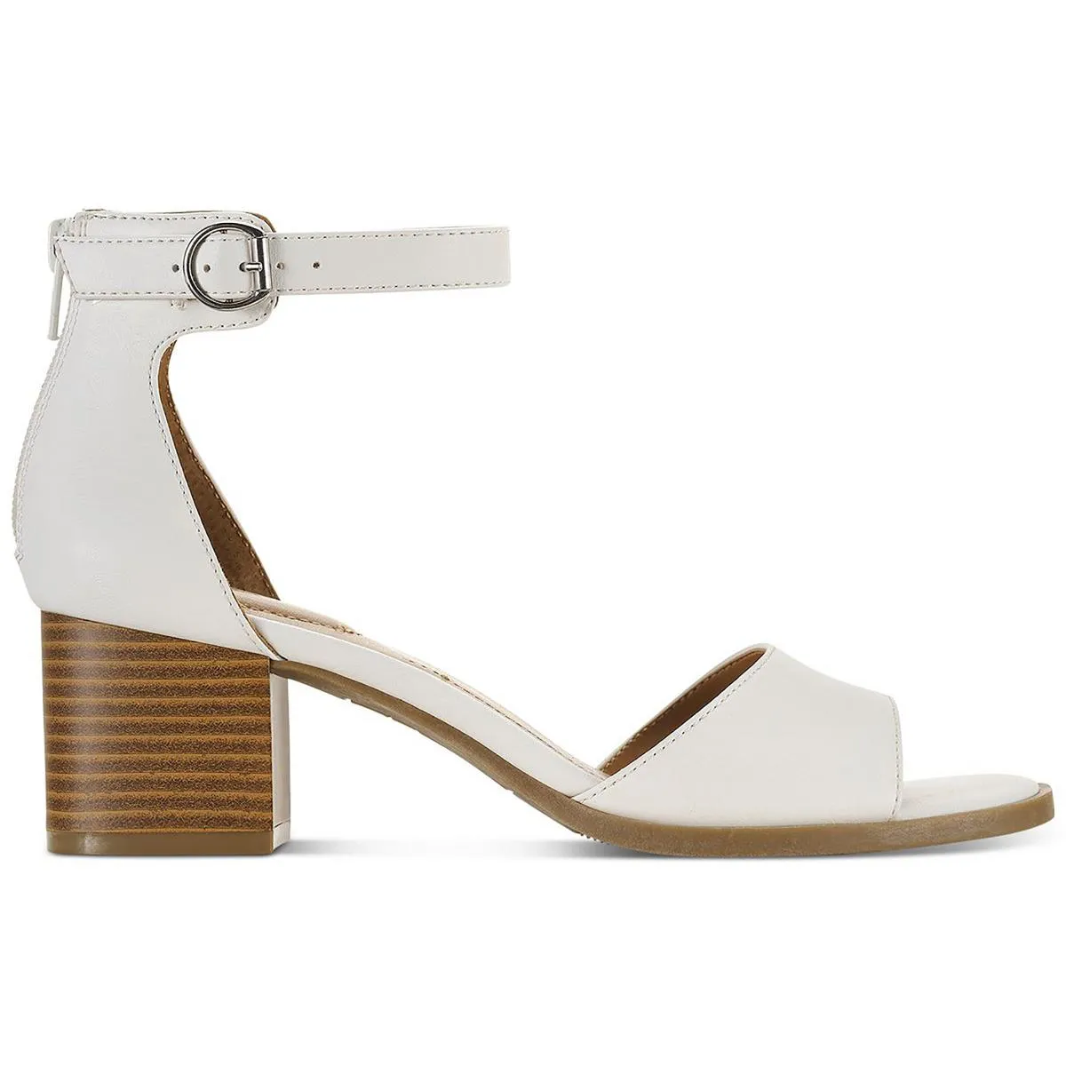 Katerina Womens Ankle Strap Slide On Heel Sandals