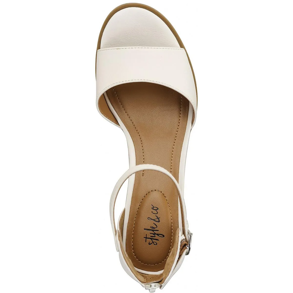 Katerina Womens Ankle Strap Slide On Heel Sandals