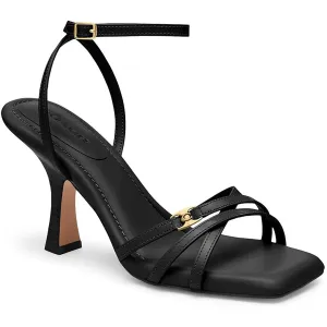 Kelsey Womens Strappy Leather Heels