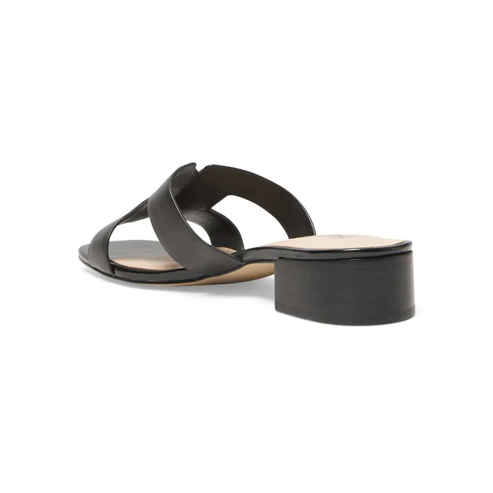 Kerry Heel in Black Leather