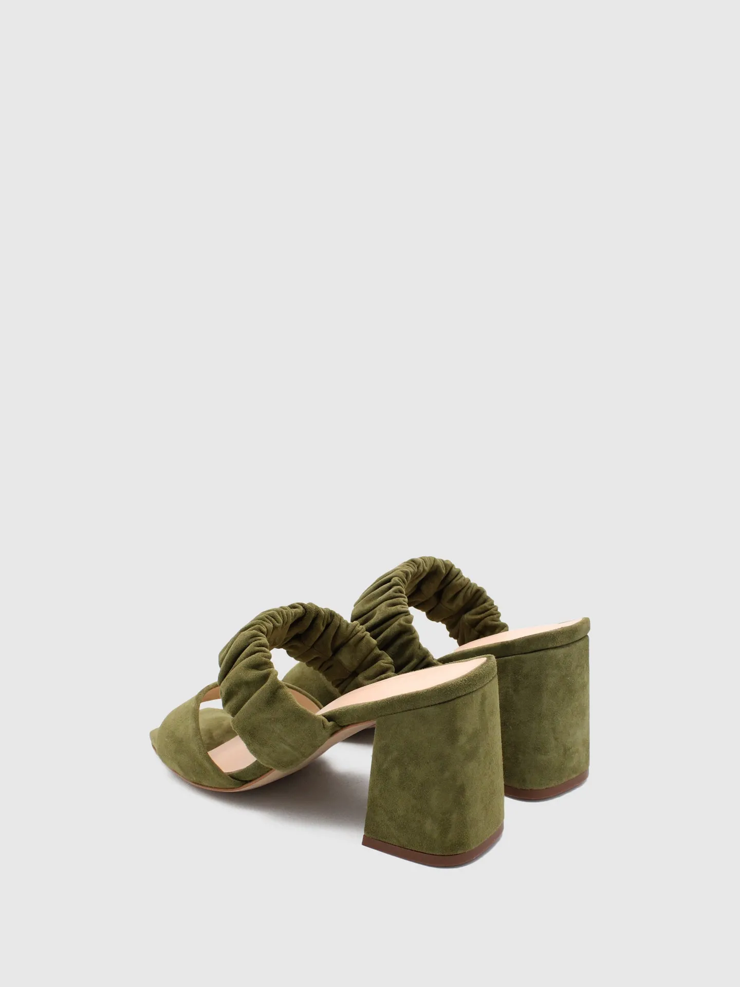 Khaki Heel Sandals