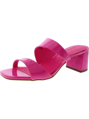 Kinder Womens Patent Square Toe Block Heel