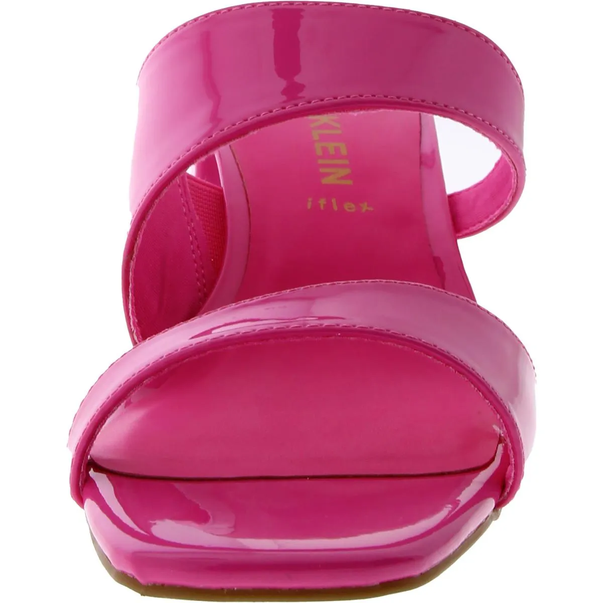Kinder Womens Patent Square Toe Block Heel