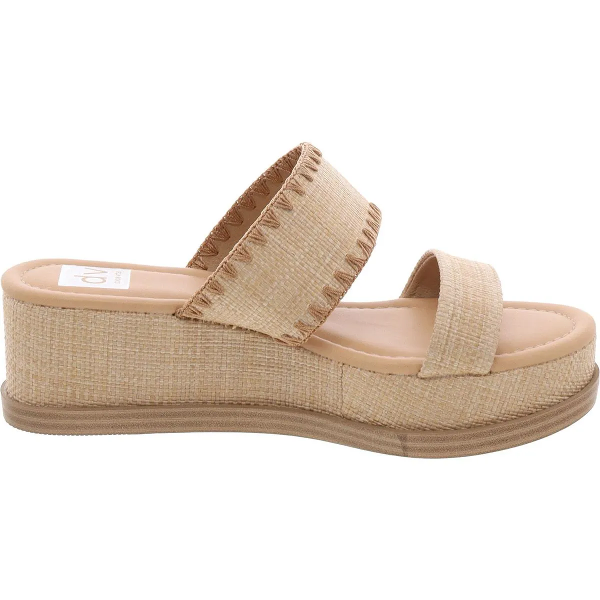 Konstance Womens Criss-Cross Faux Leather Block Heel