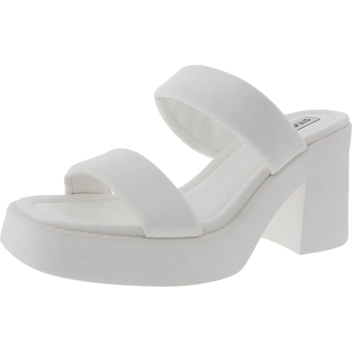 Kourtney Womens Padded Insole Faux Leather Platform Sandals