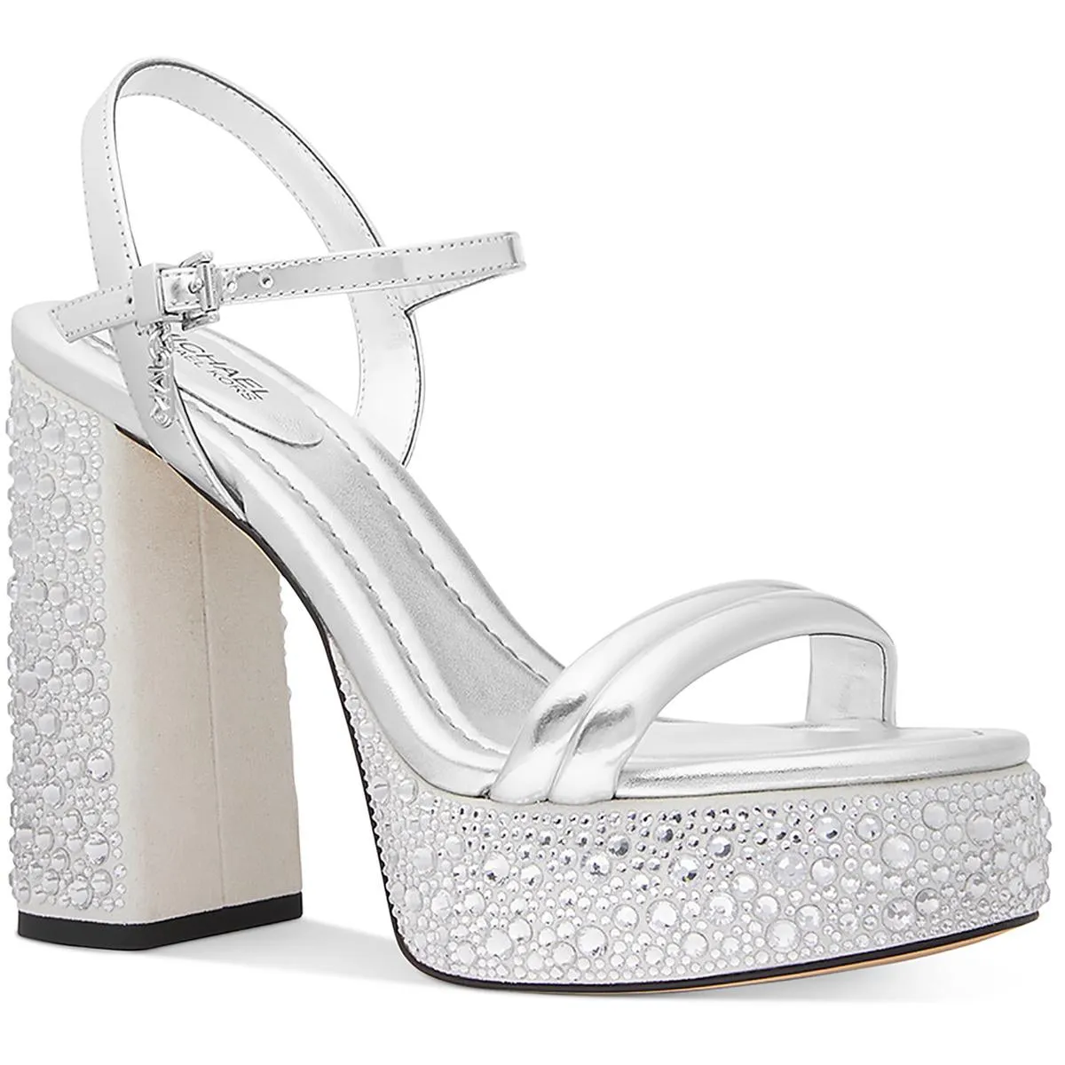 Laci Platforms Sandal Womens Leather Padded Insole Block Heel