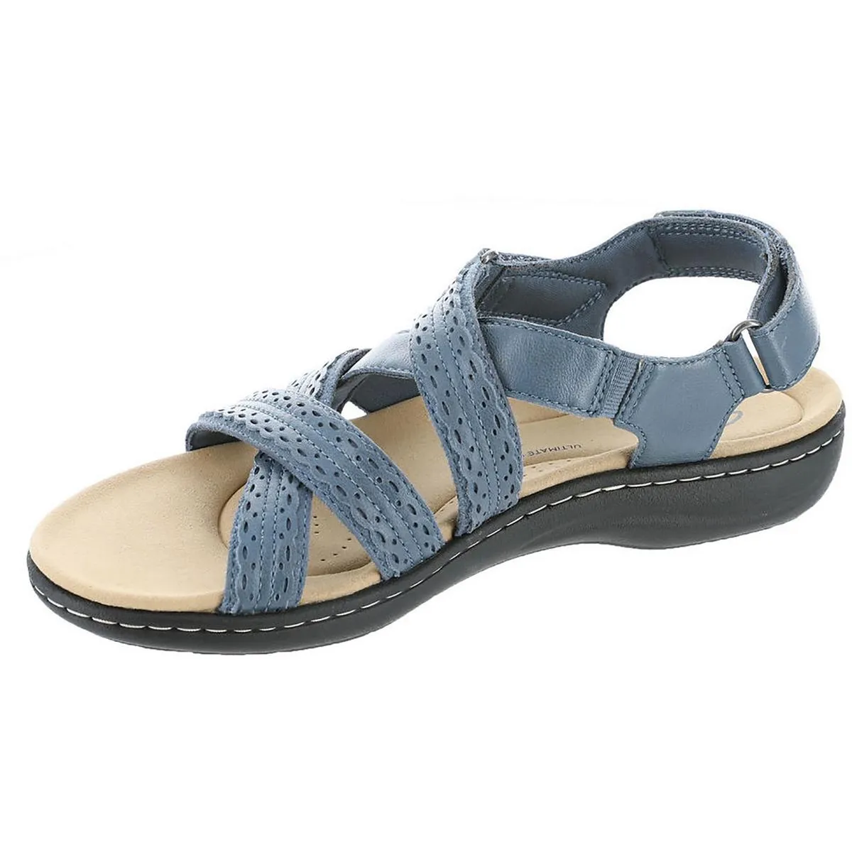LAURIEANN Womens Slip On Open Toe Thong Sandals