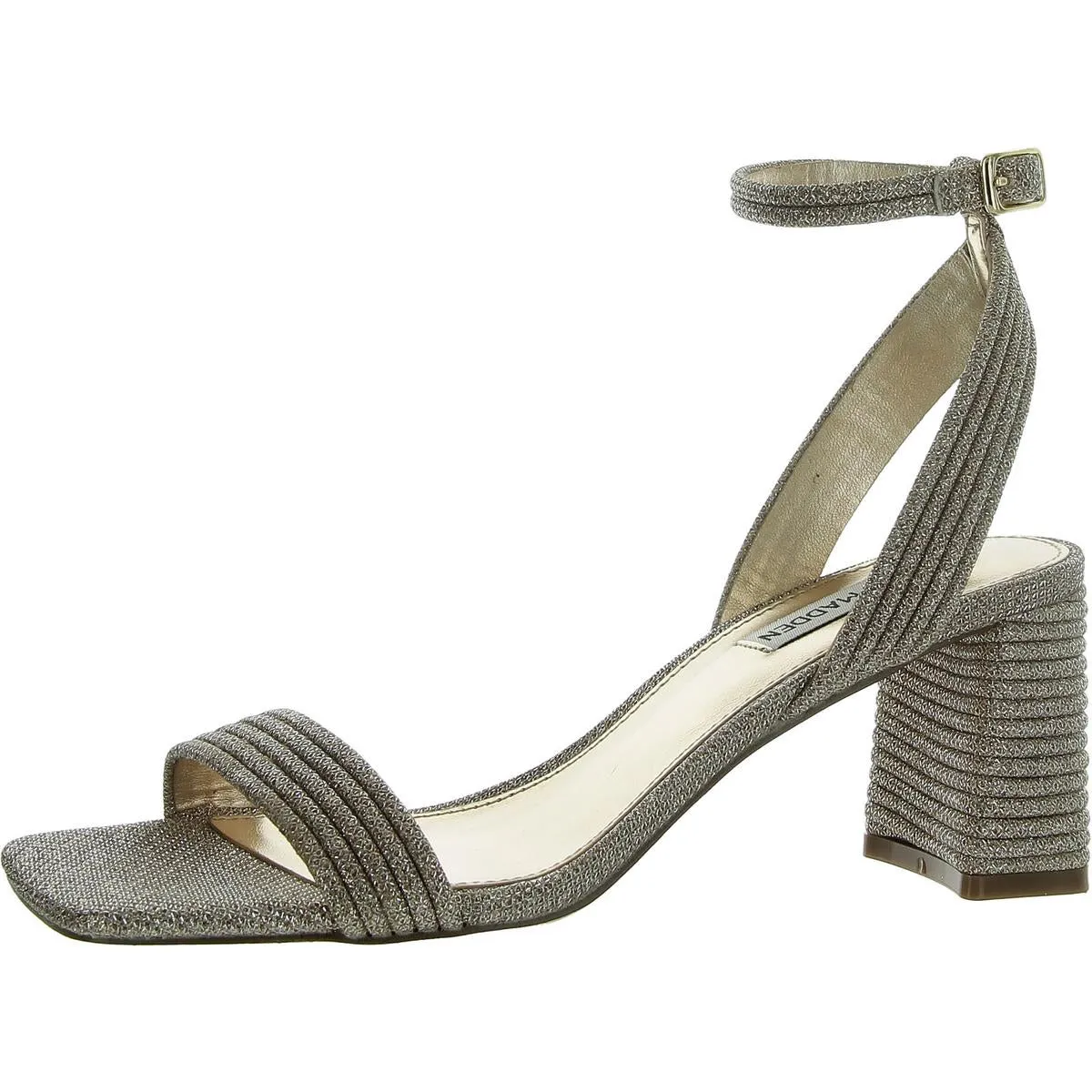 LAVNISH Womens Square toe Ankle strap Heels