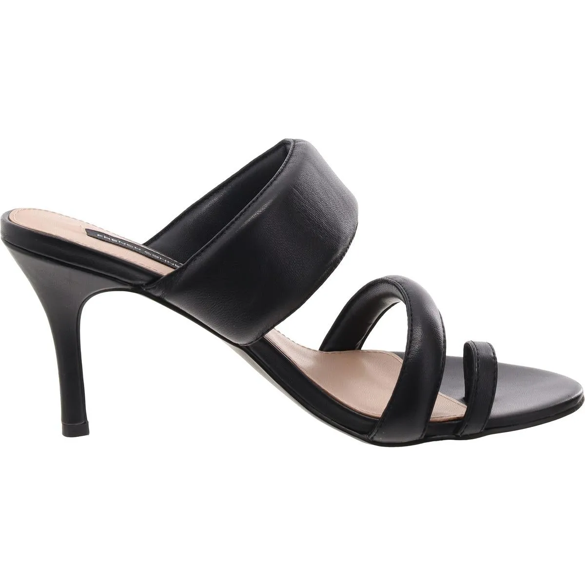 Layn Womens Leather Slip-On Mule Sandals