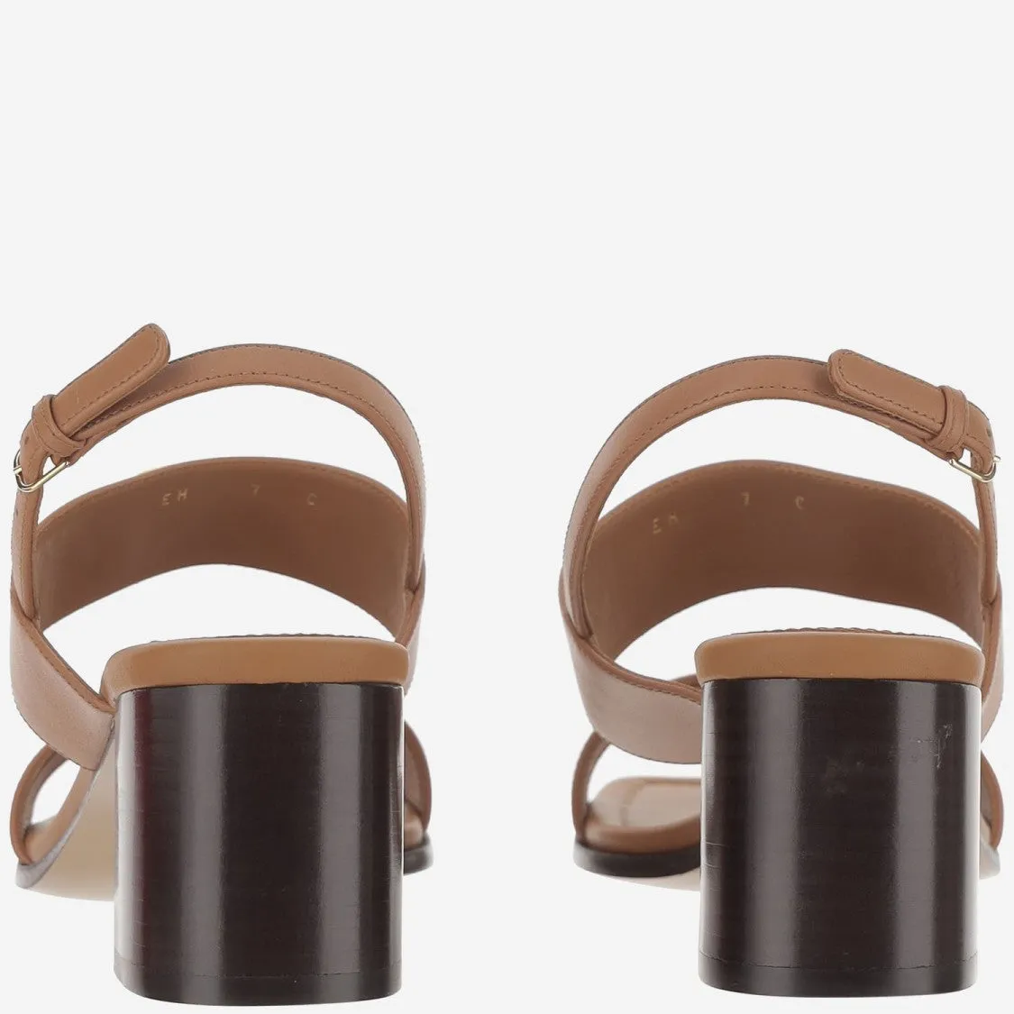 Leather Sandals With Logo