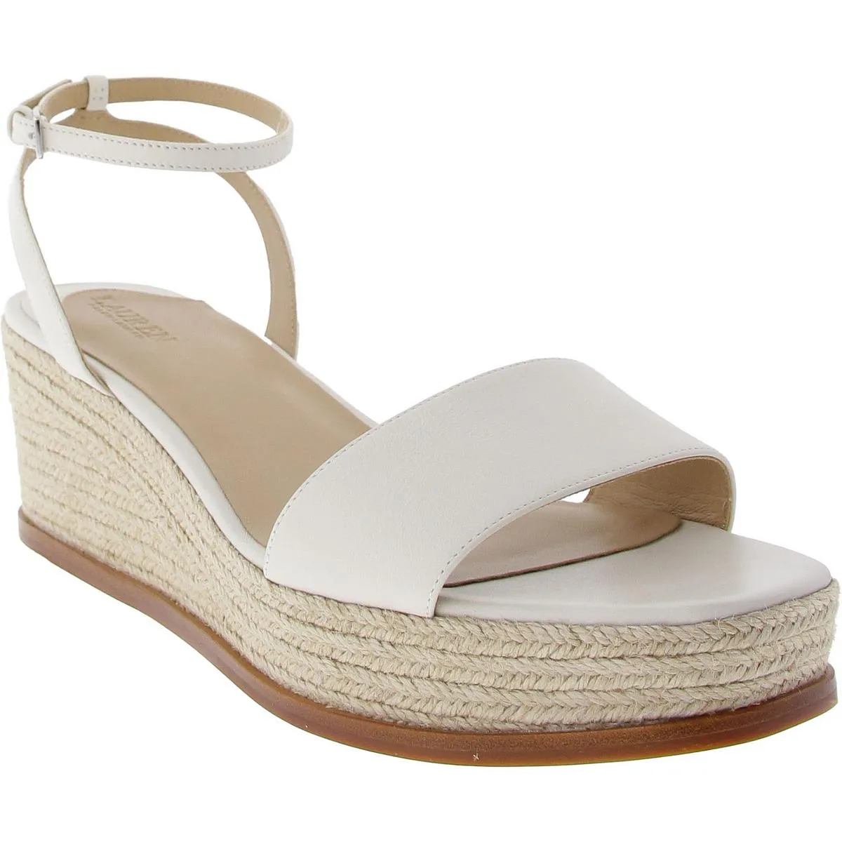 Leona    Womens Woven Leather Platform Sandals