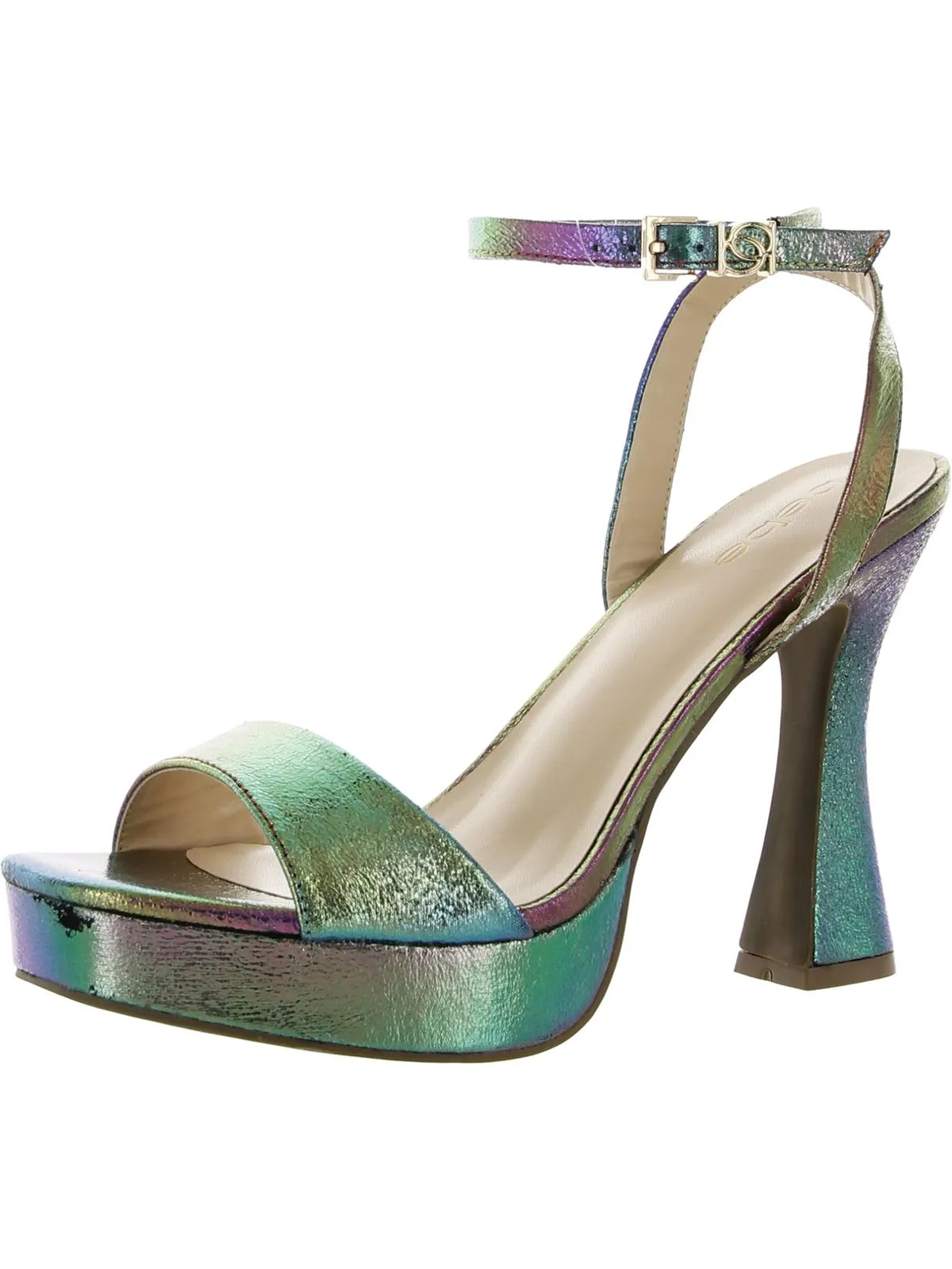Lera Womens Ankle Strap Heeled Heels