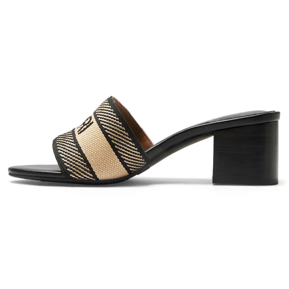 Liberty Heel in Black Multi