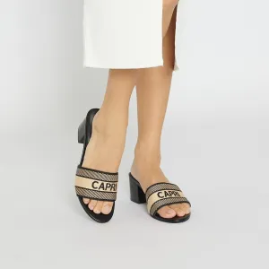 Liberty Heel in Black Multi