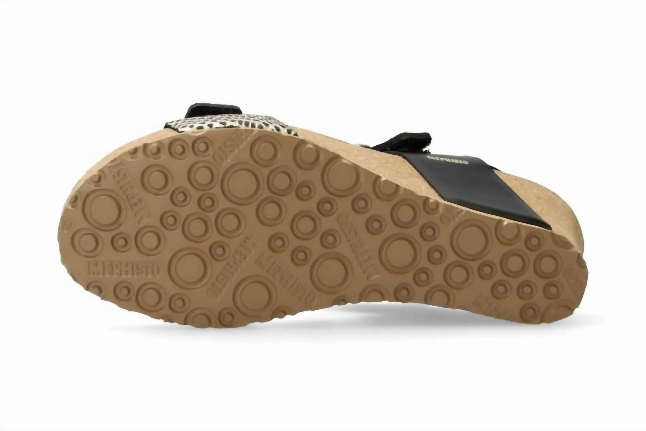 Lissandra Lightweight Walking Wedge Sandal In Black Cuba