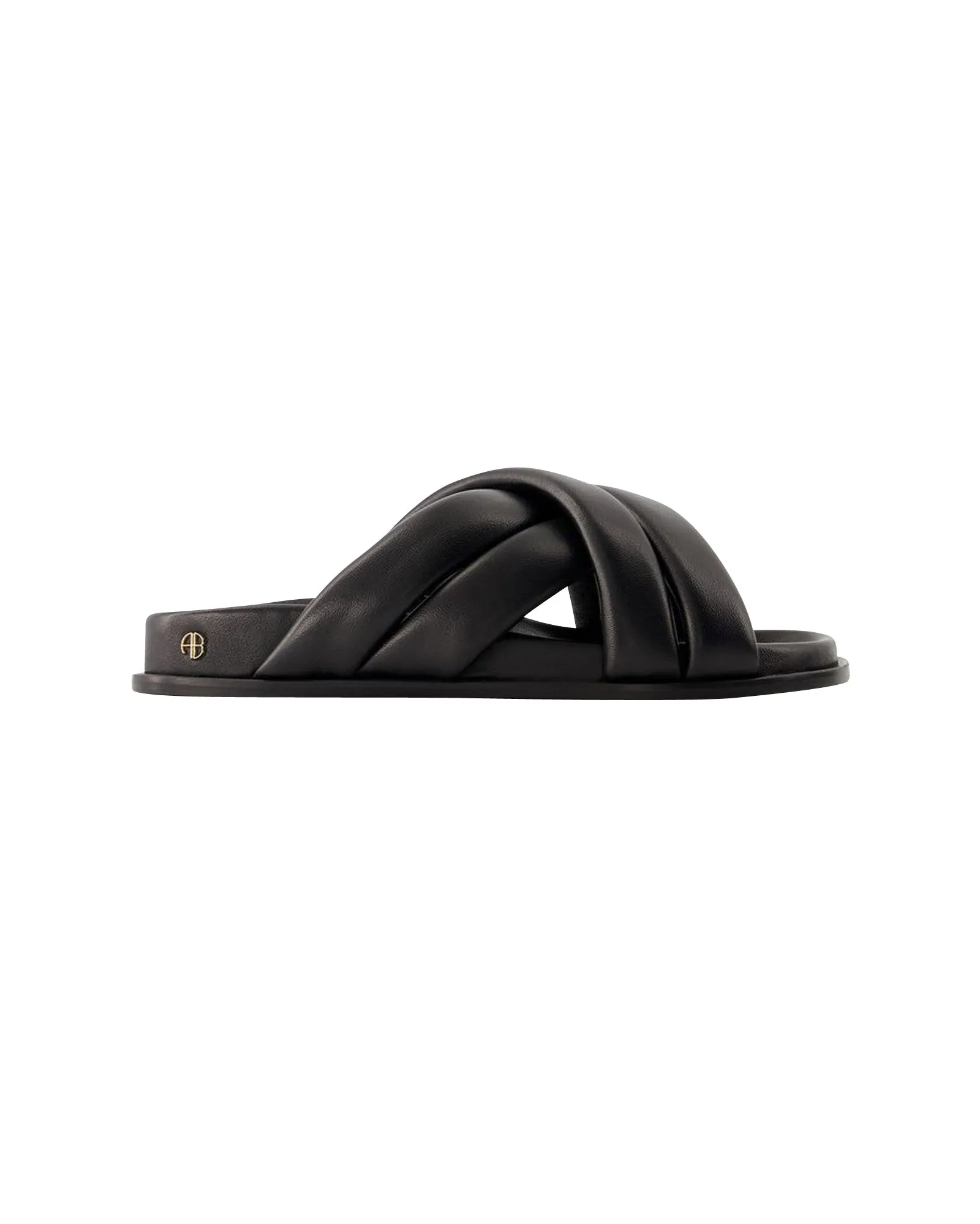 Lizzie Slides - Anine Bing - Leather - Black