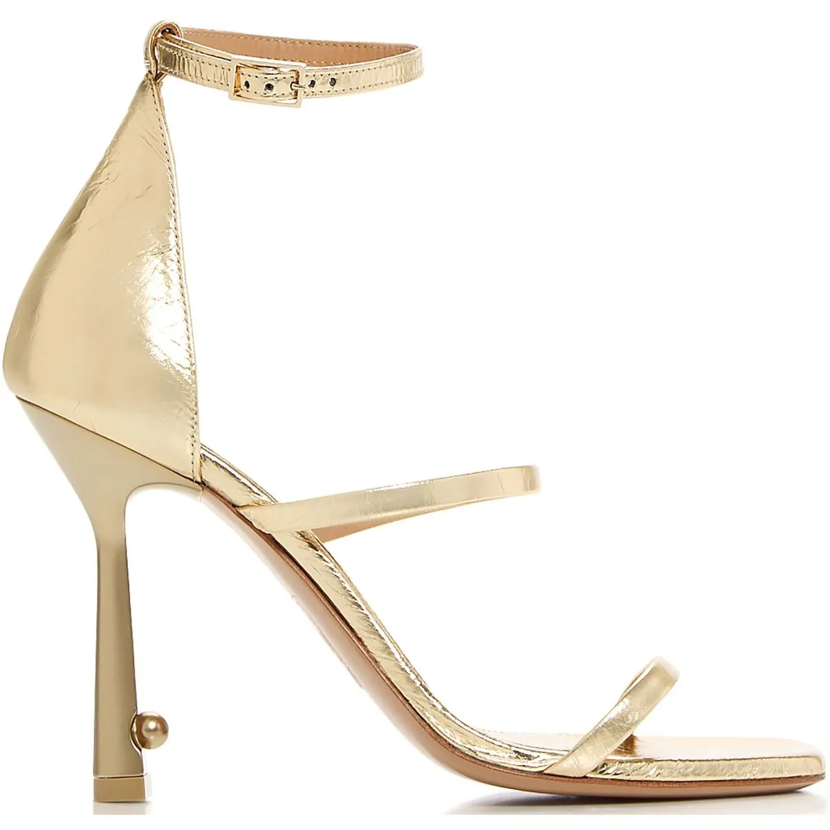 Lollipop Womens Metallic Leather Heels