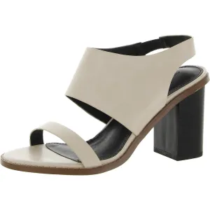 Lori   Womens Vegan Leather Padded Insole Block Heel