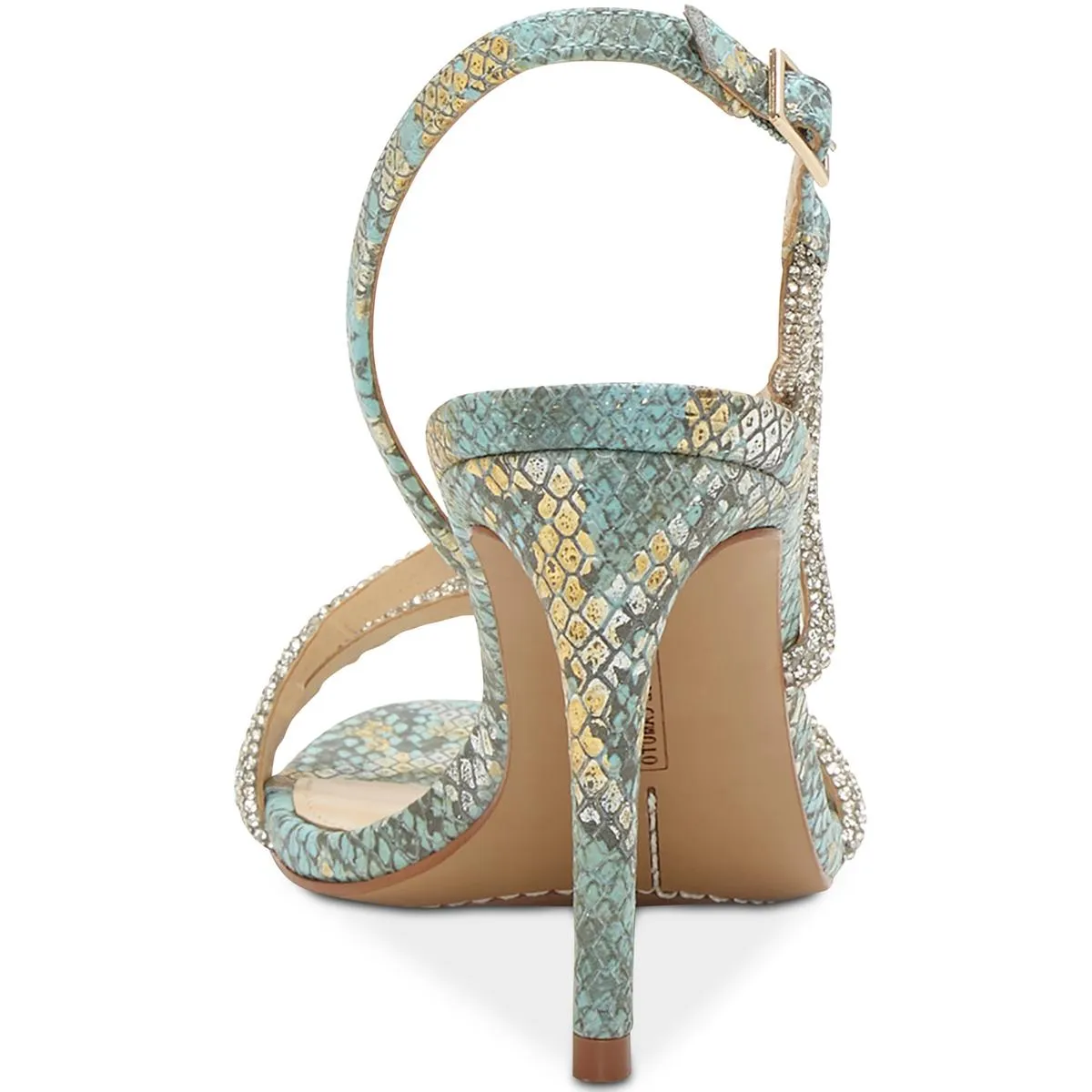 Luanna Womens Suede Rhinesone Heels