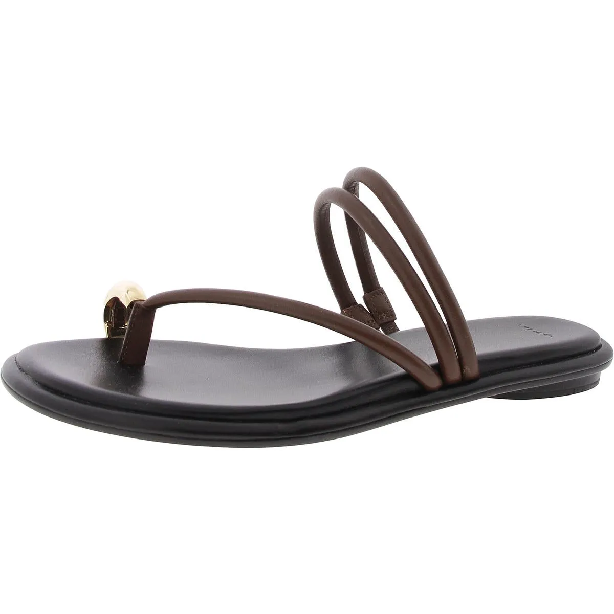 Lucila Womens Leather Slip On Strappy Sandals