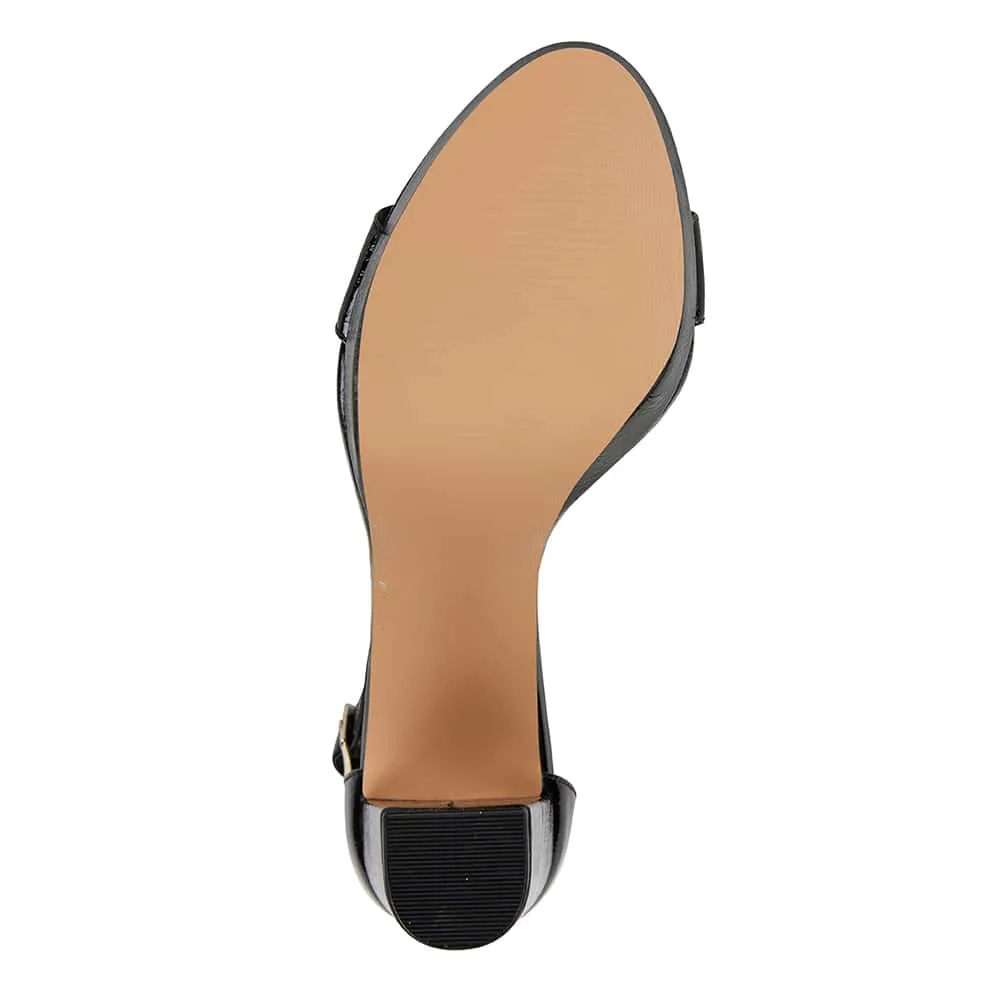Lush Heel in Black Patent