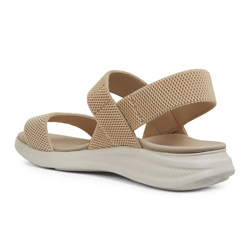 Mack Sandal in Beige Stretch