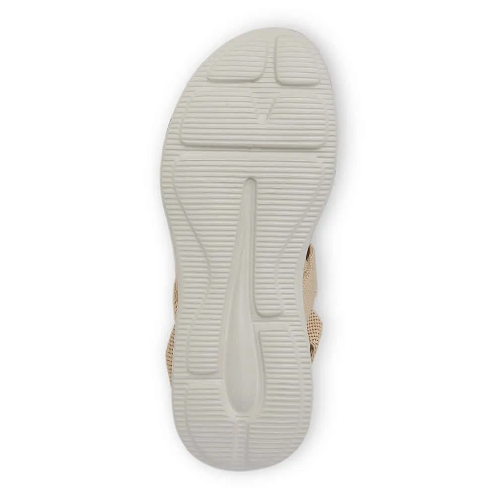 Mack Sandal in Beige Stretch