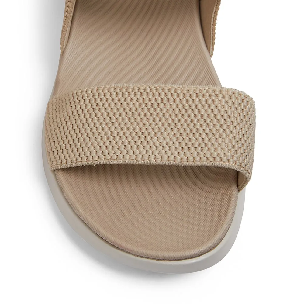 Mack Sandal in Beige Stretch