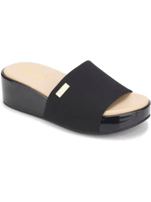 Maila Stretch Womens Logo Slip On Slide Sandals