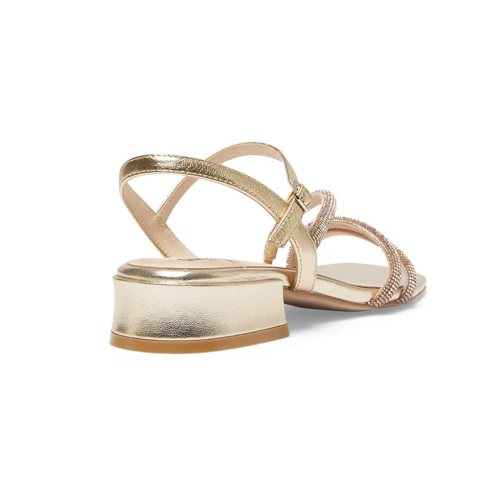 Majestic Heel in Gold Metallic Sparkle