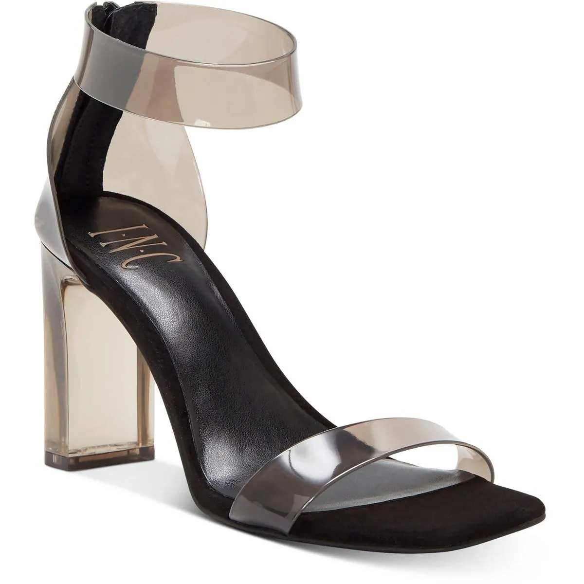 Makenna 5 Womens Faux eather Studded Ankle Strap