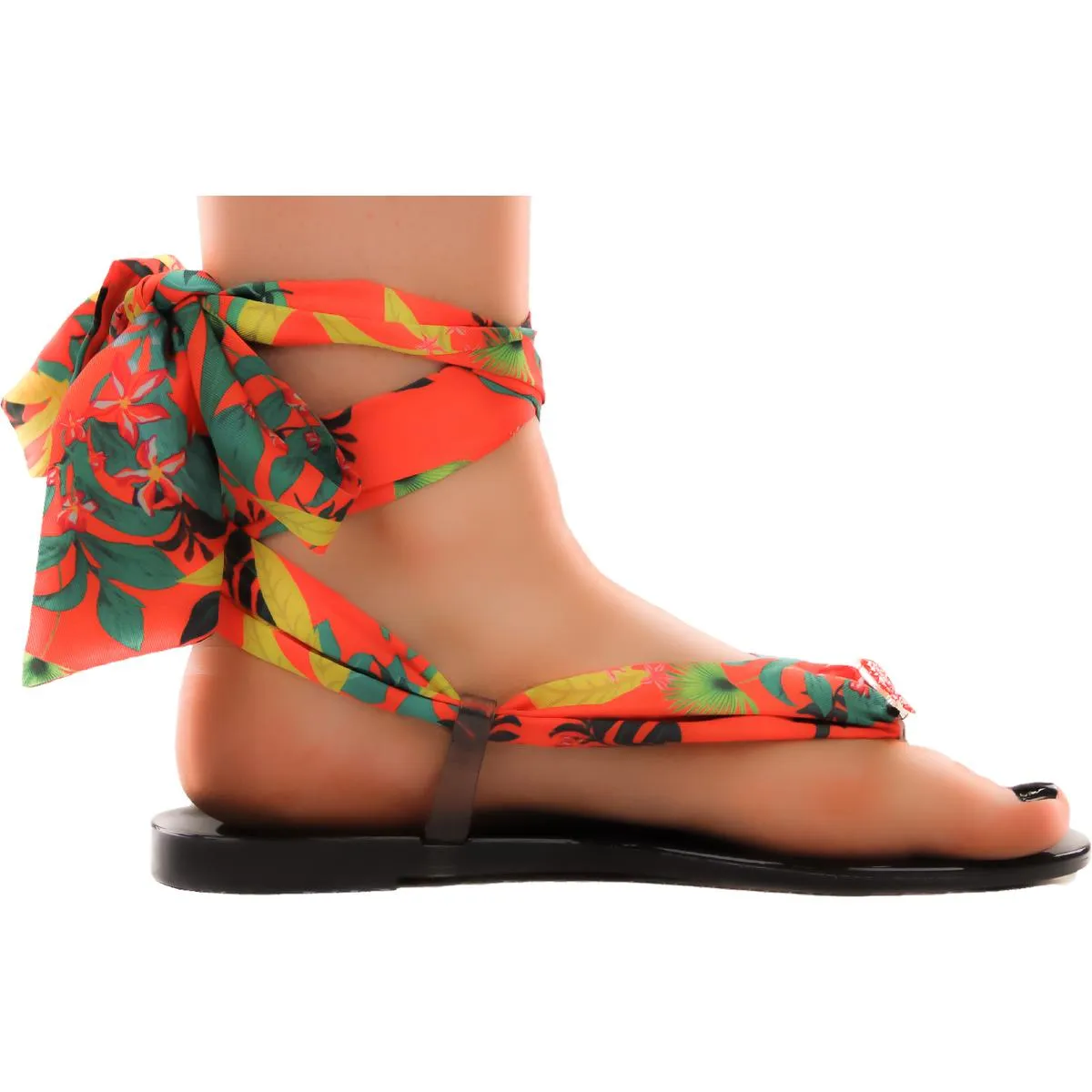 Malanaf Womens Slip On Thong toe Flat Sandals