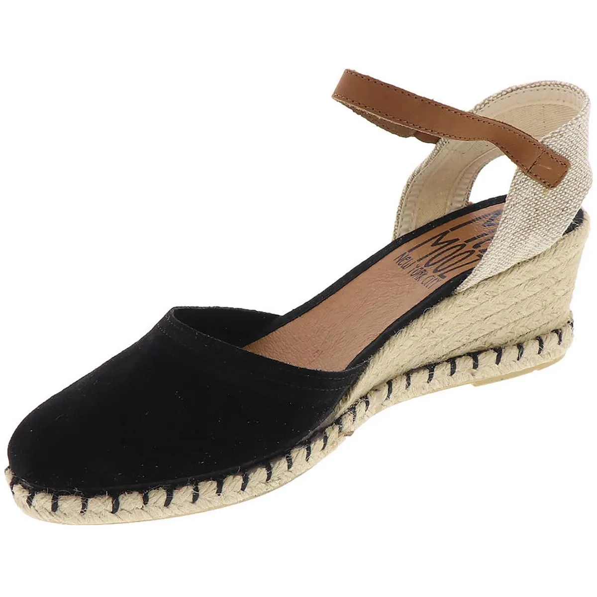 Malena Womens Suede Slingback Wedge Sandals