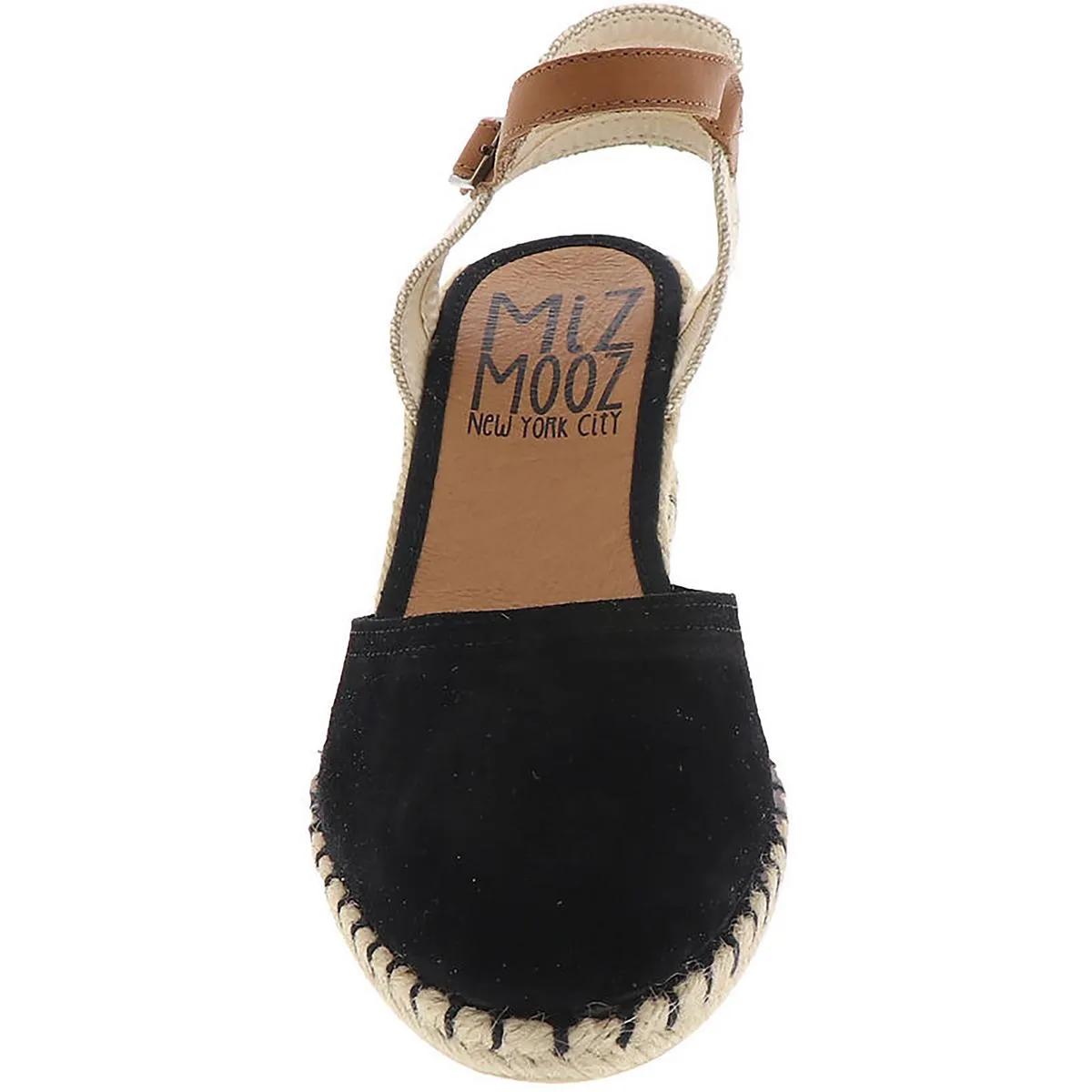 Malena Womens Suede Slingback Wedge Sandals