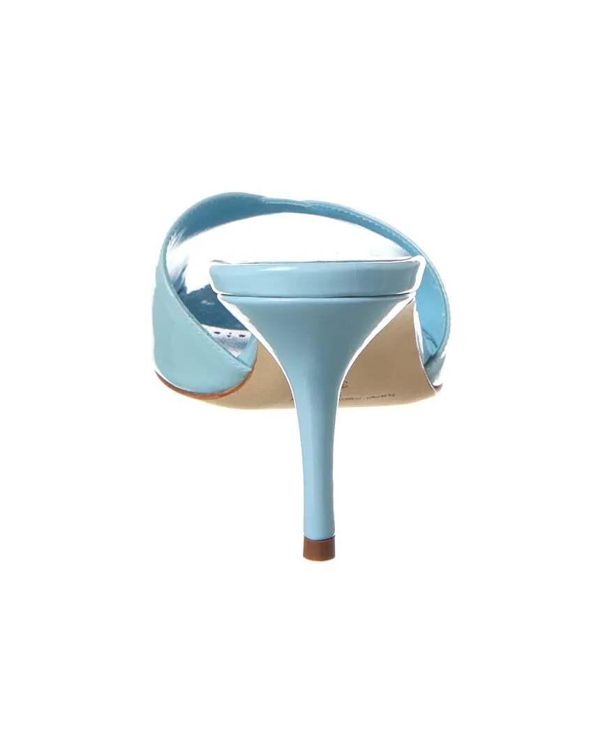 Manolo Blahnik Houramu 70 Patent Sandal