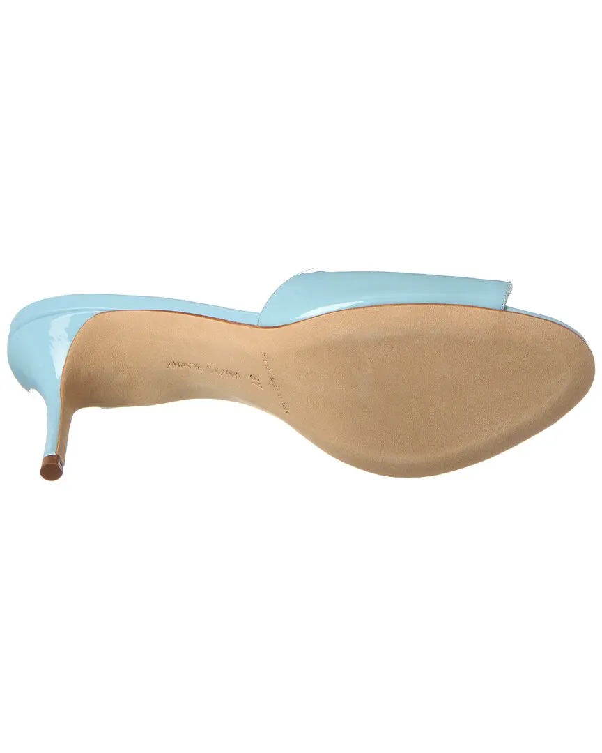 Manolo Blahnik Houramu 70 Patent Sandal