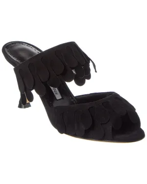 Manolo Blahnik Kelna 70 Suede Sandal