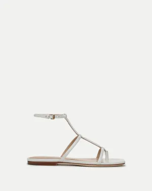Marbella Lizard-Embossed Sandal