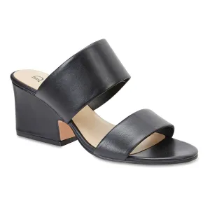 Marcella Heel in Black Leather