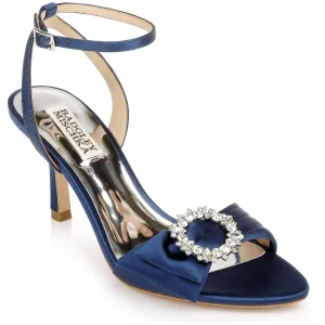 Marci Womens Satin Embellished Dress Sandals