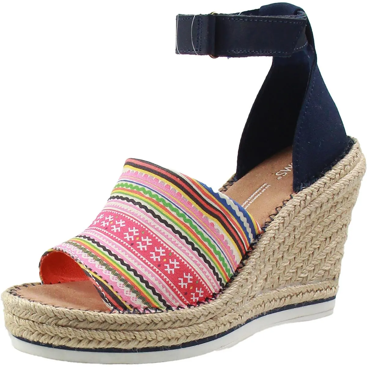 Marisol  Womens Ankle Strap Heeled Espadrilles