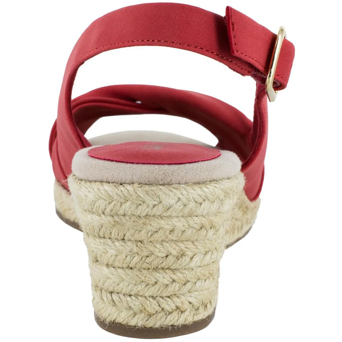 Maureen Womens Faux Leather Slingback Wedge Sandals