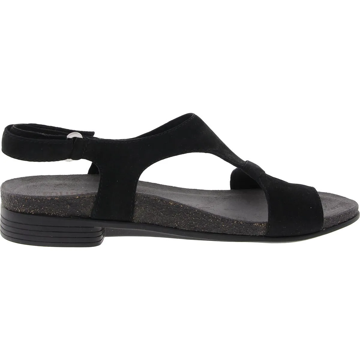 MEG Womens Laceless Leather Strappy Sandals