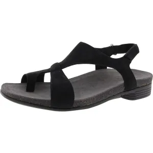 MEG Womens Laceless Leather Strappy Sandals
