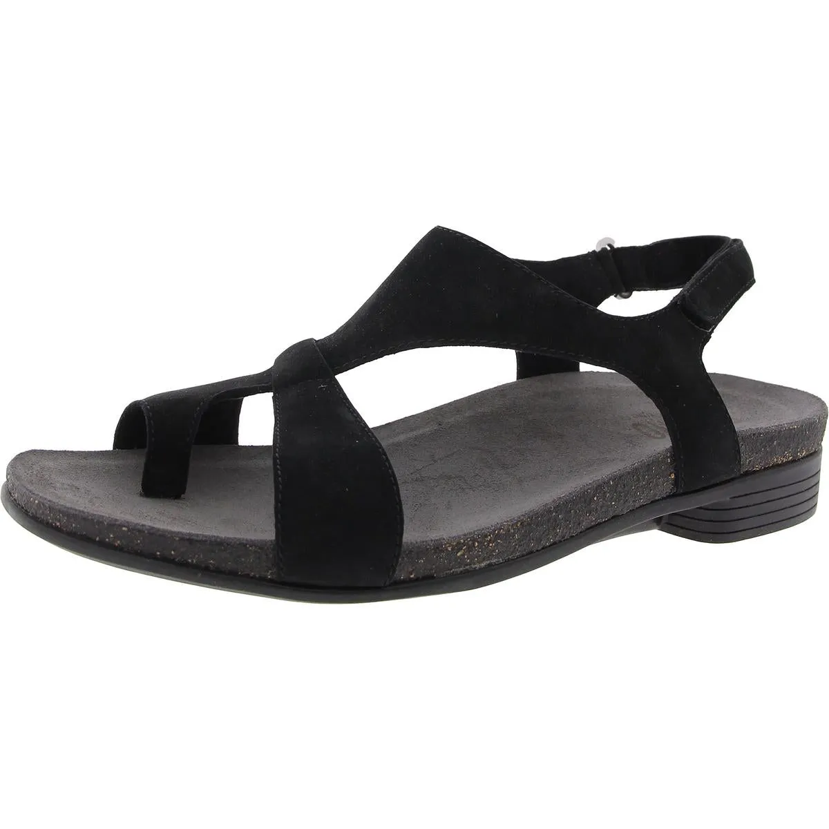 MEG Womens Laceless Leather Strappy Sandals
