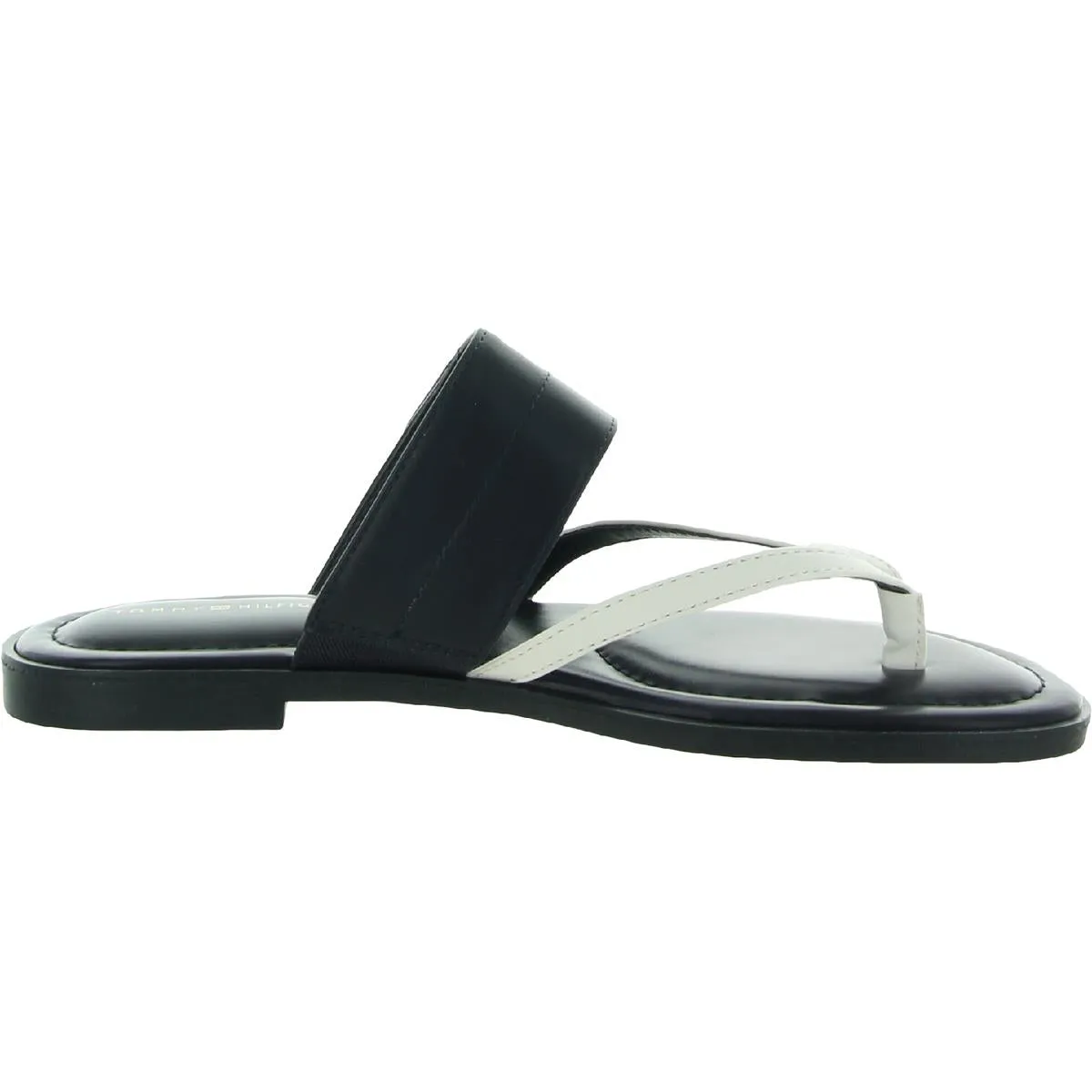 Meriem Womens Logo Thong Flat Sandals