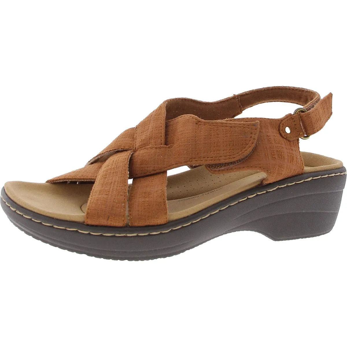 Merliah Echo Womens Cushioned Footbed Wedge Sandals