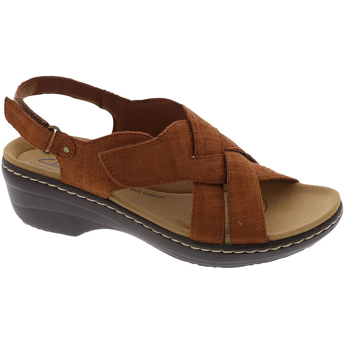 Merliah Echo Womens Cushioned Footbed Wedge Sandals
