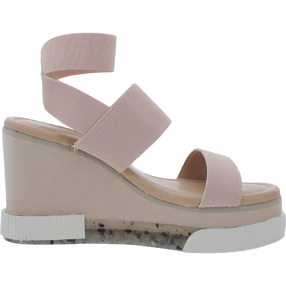 Miran Womens Stretch Slip On Wedge Sandals
