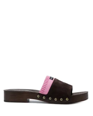 Miri Brown/Pink Suede